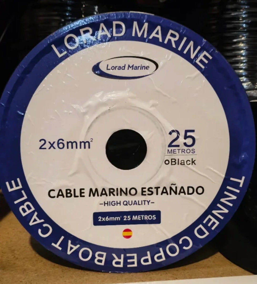 Cable Marino Estañado 2x6mm 25m