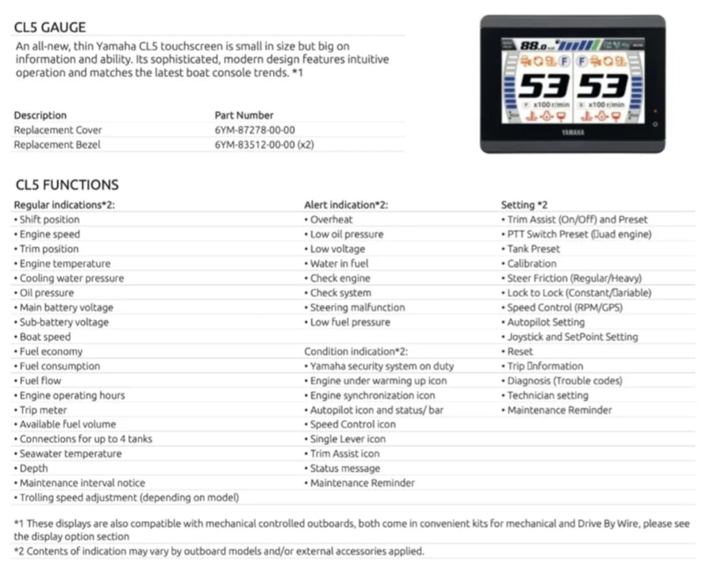 Pantalla táctil Yamaha CL5-1 usada