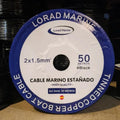 Cable Marino Estañado 2x1,5mm 50m