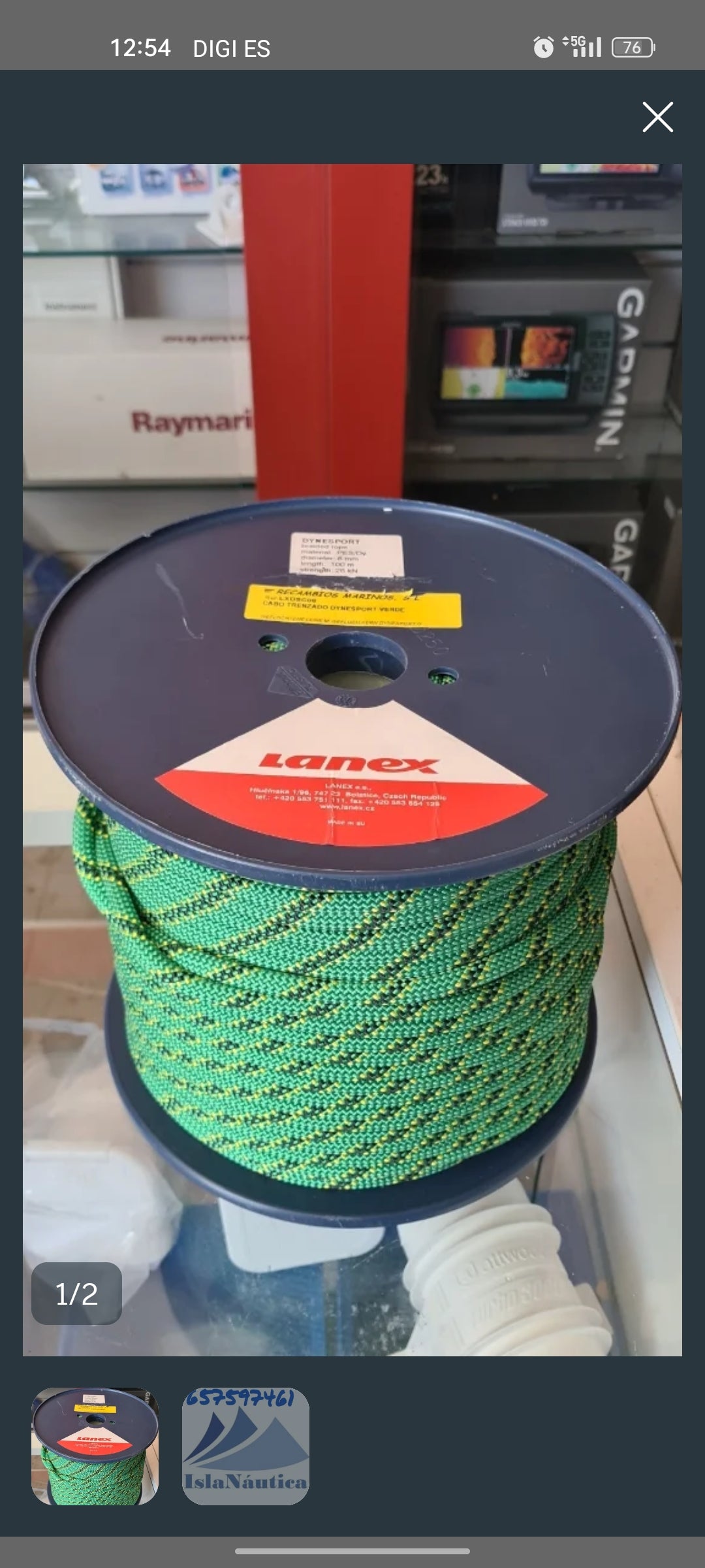 Cabo Lanex Dynema/Poliester 10mm